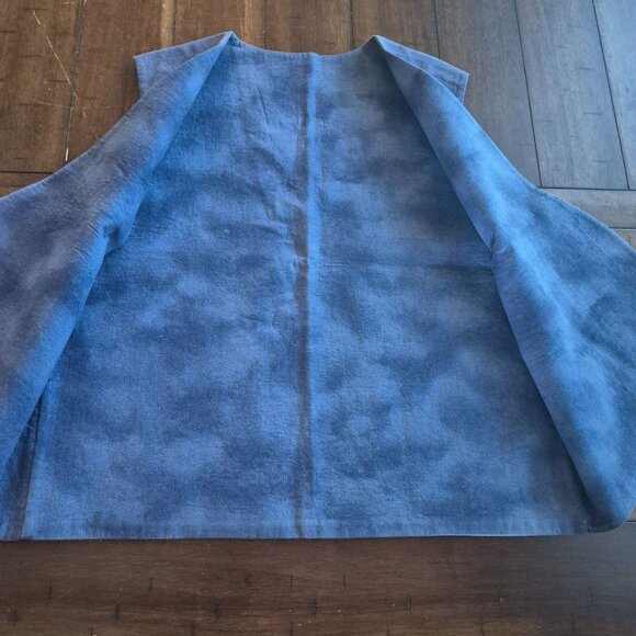 Vintage Snowman Vest With Whimsical Winter Scene & Snowmen "In The Meadow We Can - Picture 4 of 6